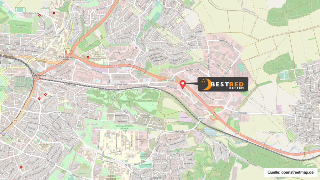 BESTBED Anfahrtskarte openstreetmaps