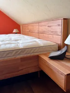 BESTBED Gelbett eines Kunden im Massivholzrahmen