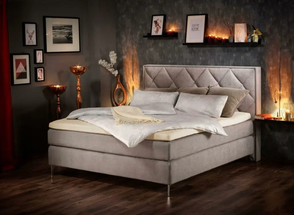 boxspringbett in edler umgebung